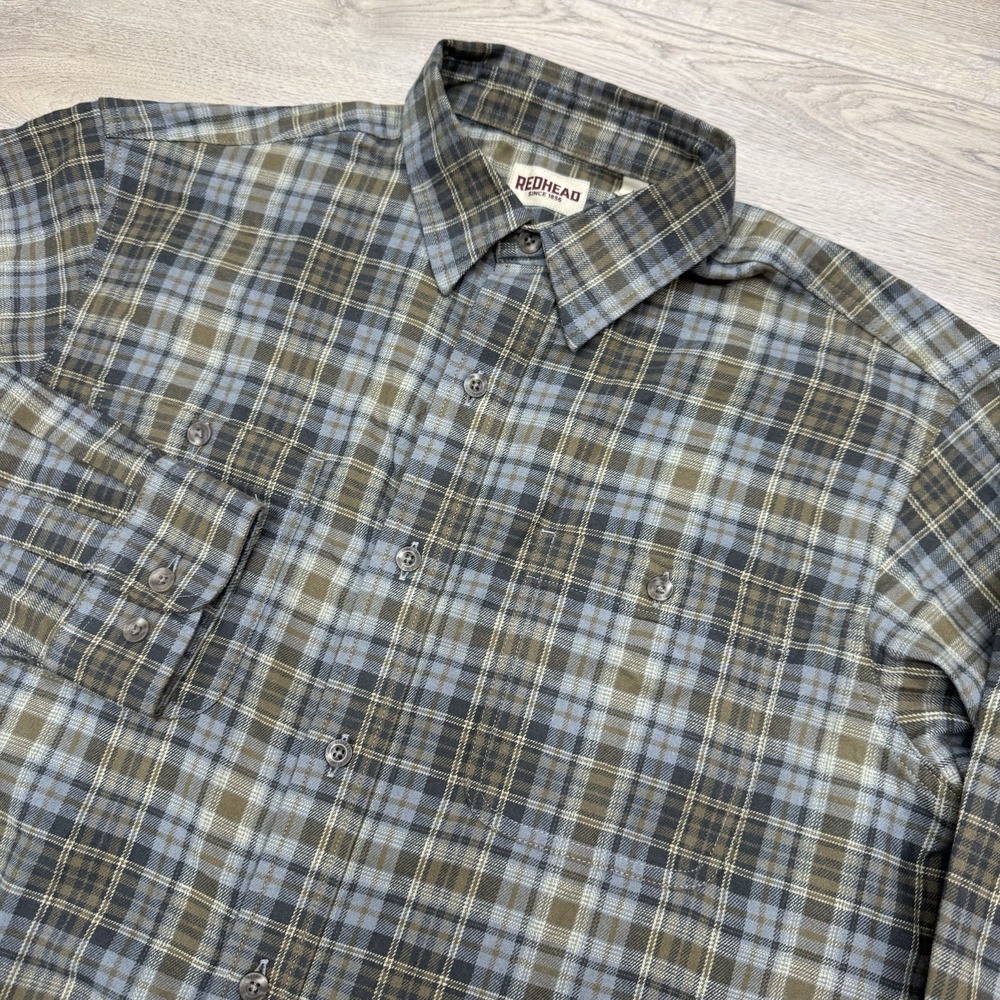 Redhead Multicolor Green Flannel Shirt Men's Sz L Outdoor